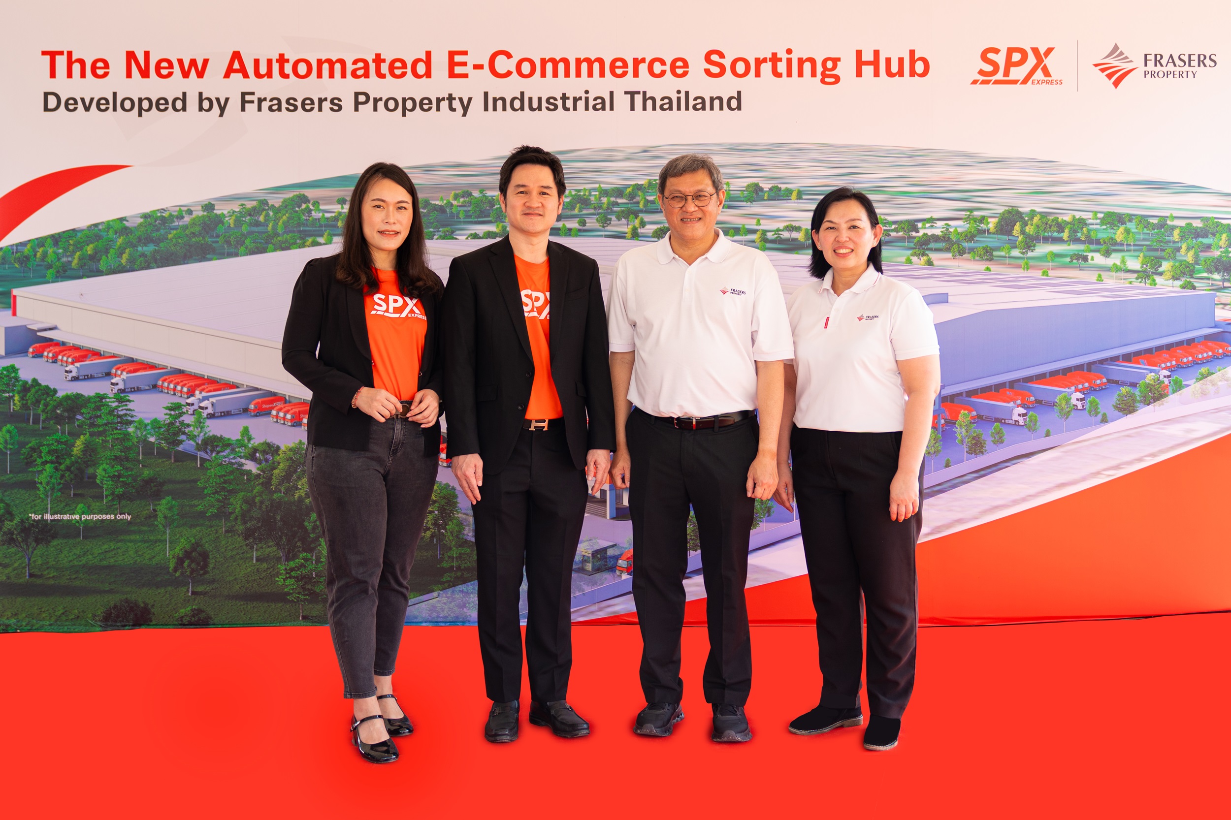 เฟรเซอร์ส พร็อพเพอร์ตี้ ประเทศไทย เดินเครื่องงานใหญ่รับต้นปี ต่อยอดความร่วมมือ SPX Express พัฒนาศูนย์คัดแยกสินค้าแห่งที่ 2 ขนาด 65,000 ตร.ม.  เสริมศักยภาพเครือข่ายการจัดส่ง รองรับตลาดอีคอมเมิร์ซโตแรง