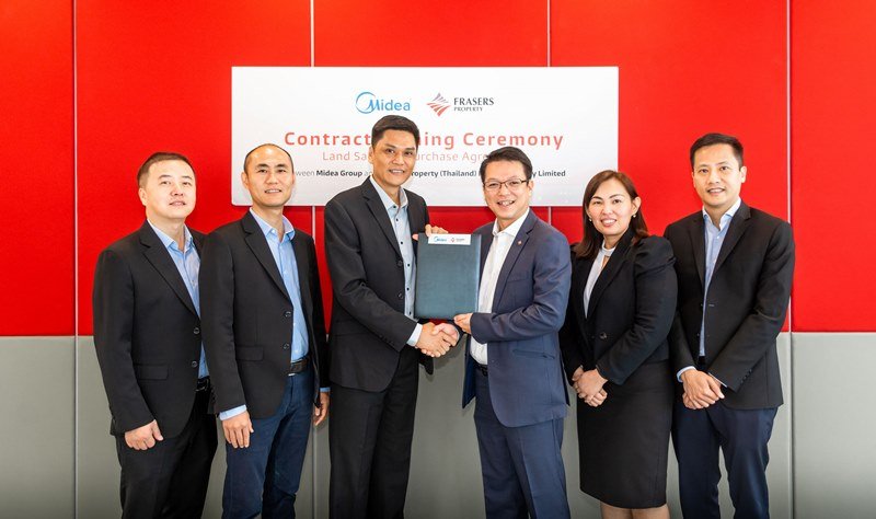 Midea Refrigeration Equipment (Thailand) purchases land from Frasers Property Thailand for development of 130-rai Intelligent Technology Manufacturing Hub in Thailand’s Eastern Economic Corridor